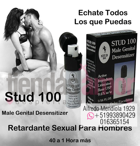 STUD100 RETARDA TU EYACULACION Y DISFRUTA MÁS TIEMPO